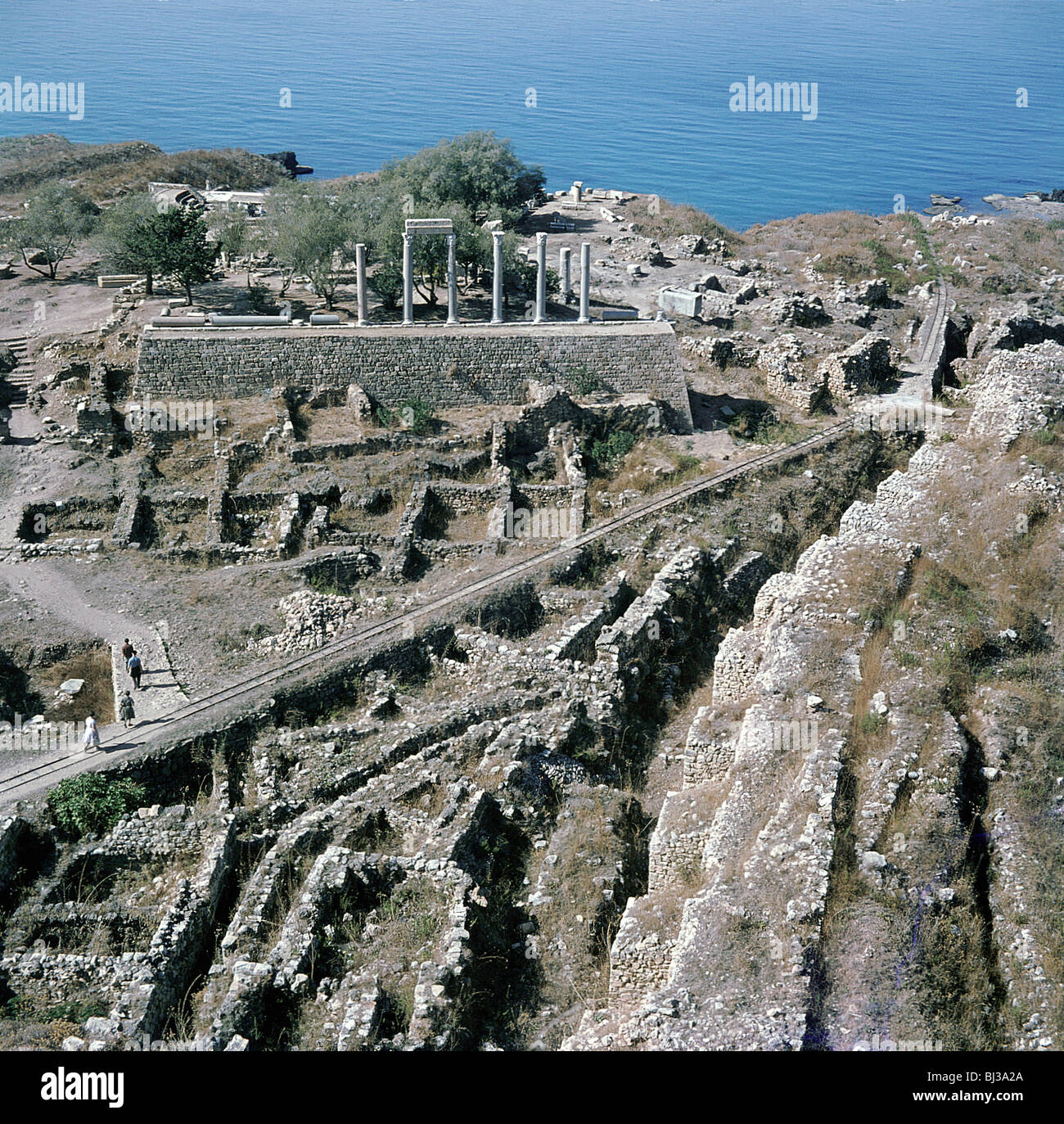 Ruins of the ancient city of Byblos, Lebanon. Artist: Werner Forman Stock Photo