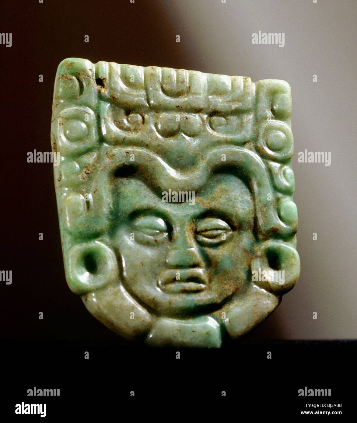 Mayan jade plaque, Maya lowlands, Guatemala, late Classic period, c600
