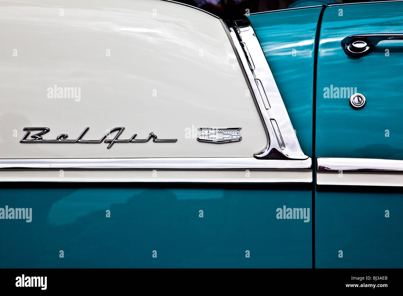 Bel Air in Turquoise Stock Photo