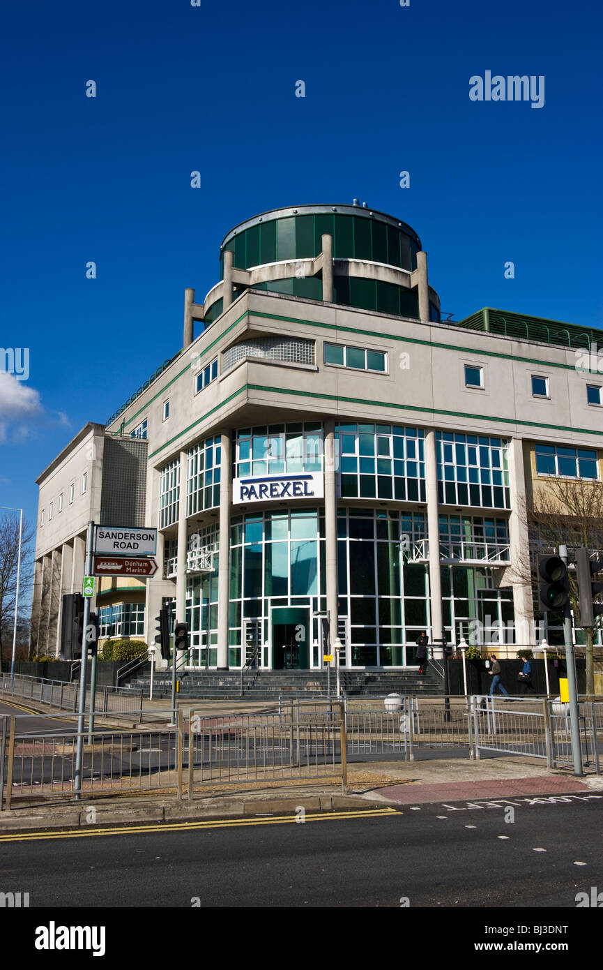 Modern commercial office building in Uxbridge West London Middlesex UK