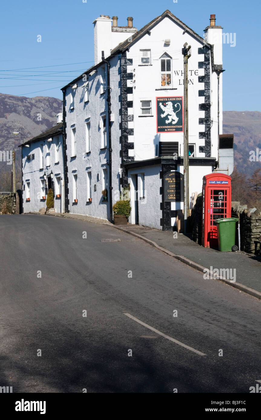 The White Lion Inn in Patterdale in the English Lake District Stock Photo