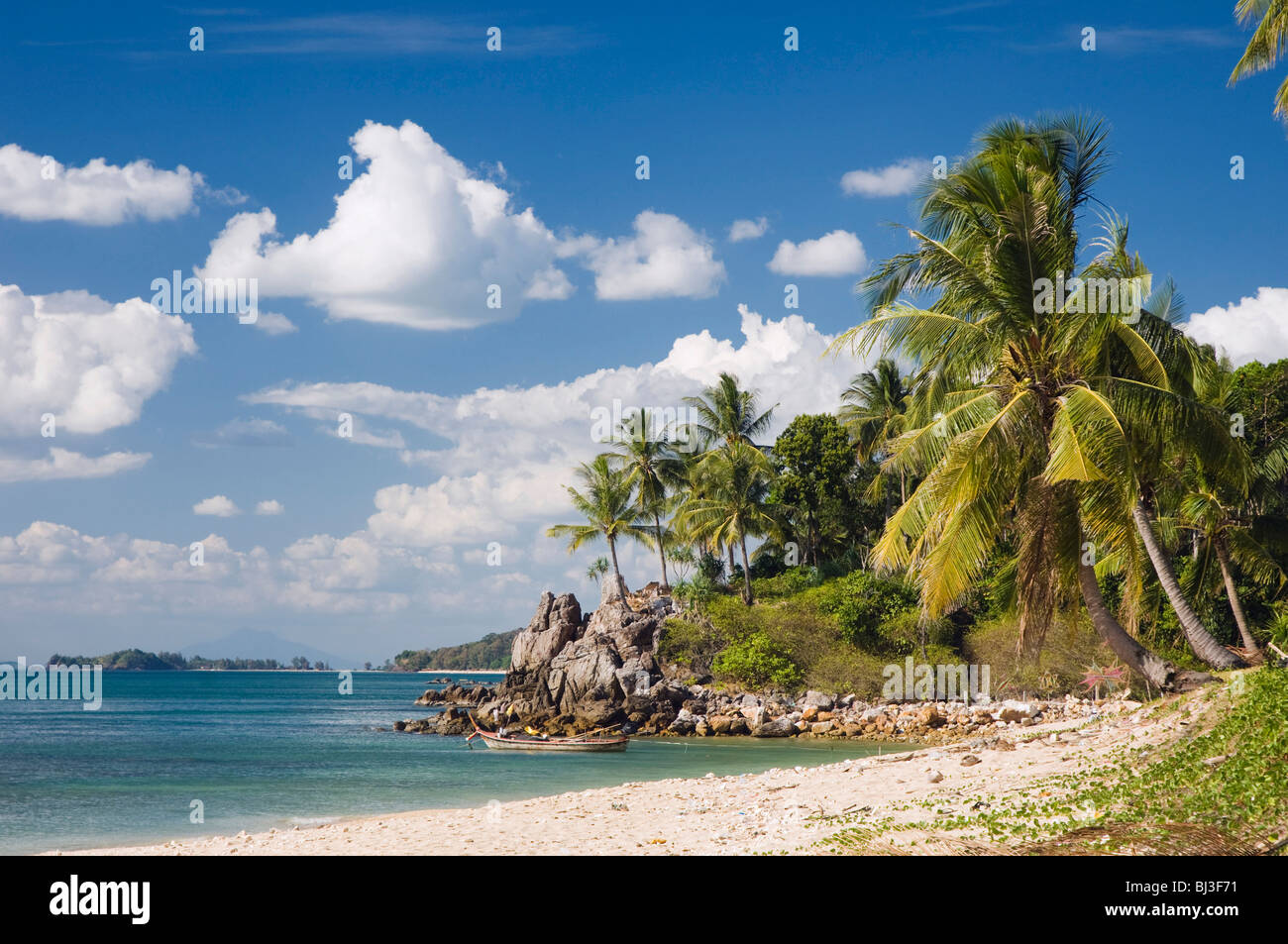Palm beach, Klong Khong Beach, Ko Lanta or Koh Lanta island, Krabi, Thailand, Asia Stock Photo
