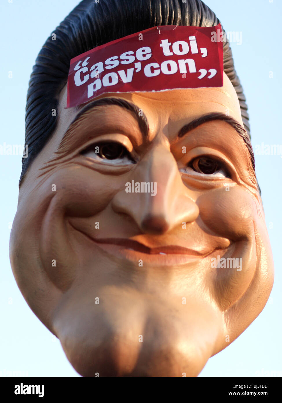 French president mask hi-res stock photography and images - Alamy