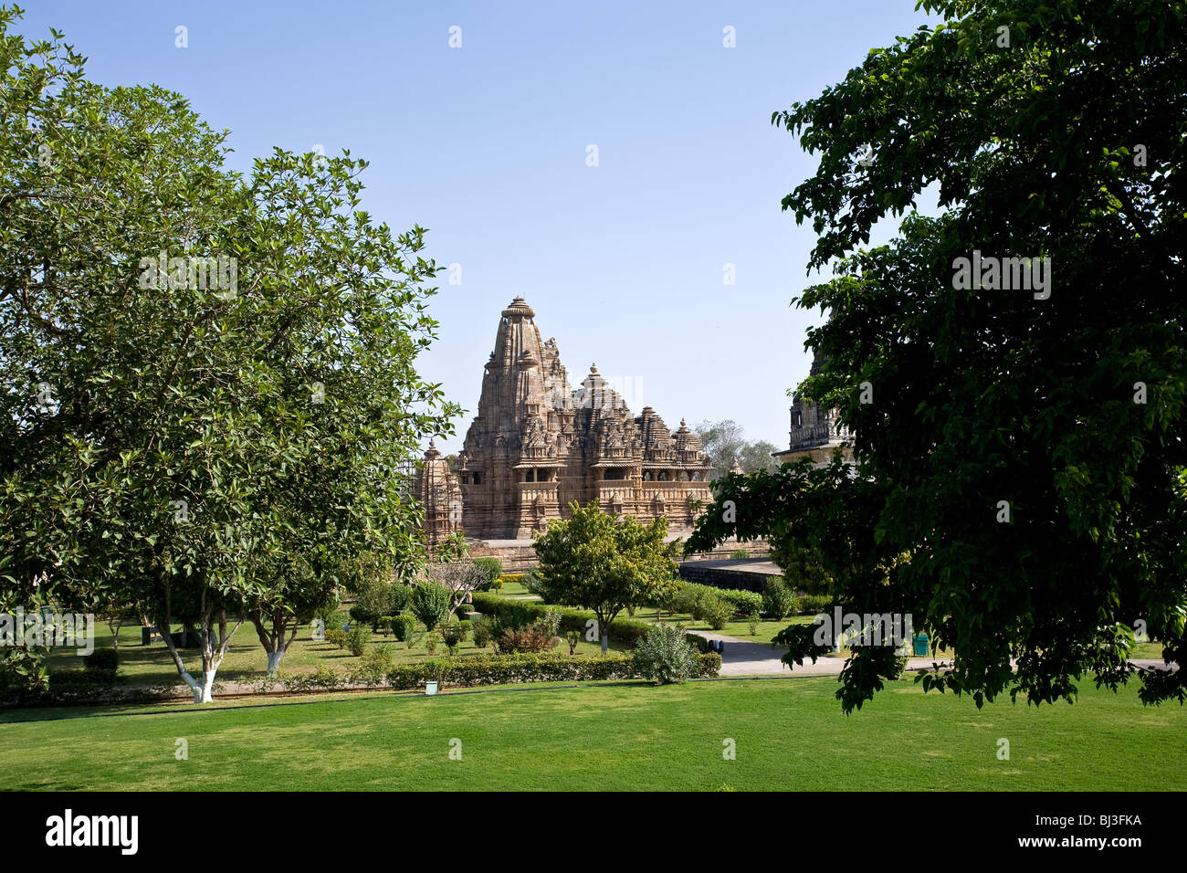 Visvanatha Temple (Western group). Khajuraho. India Stock Photo