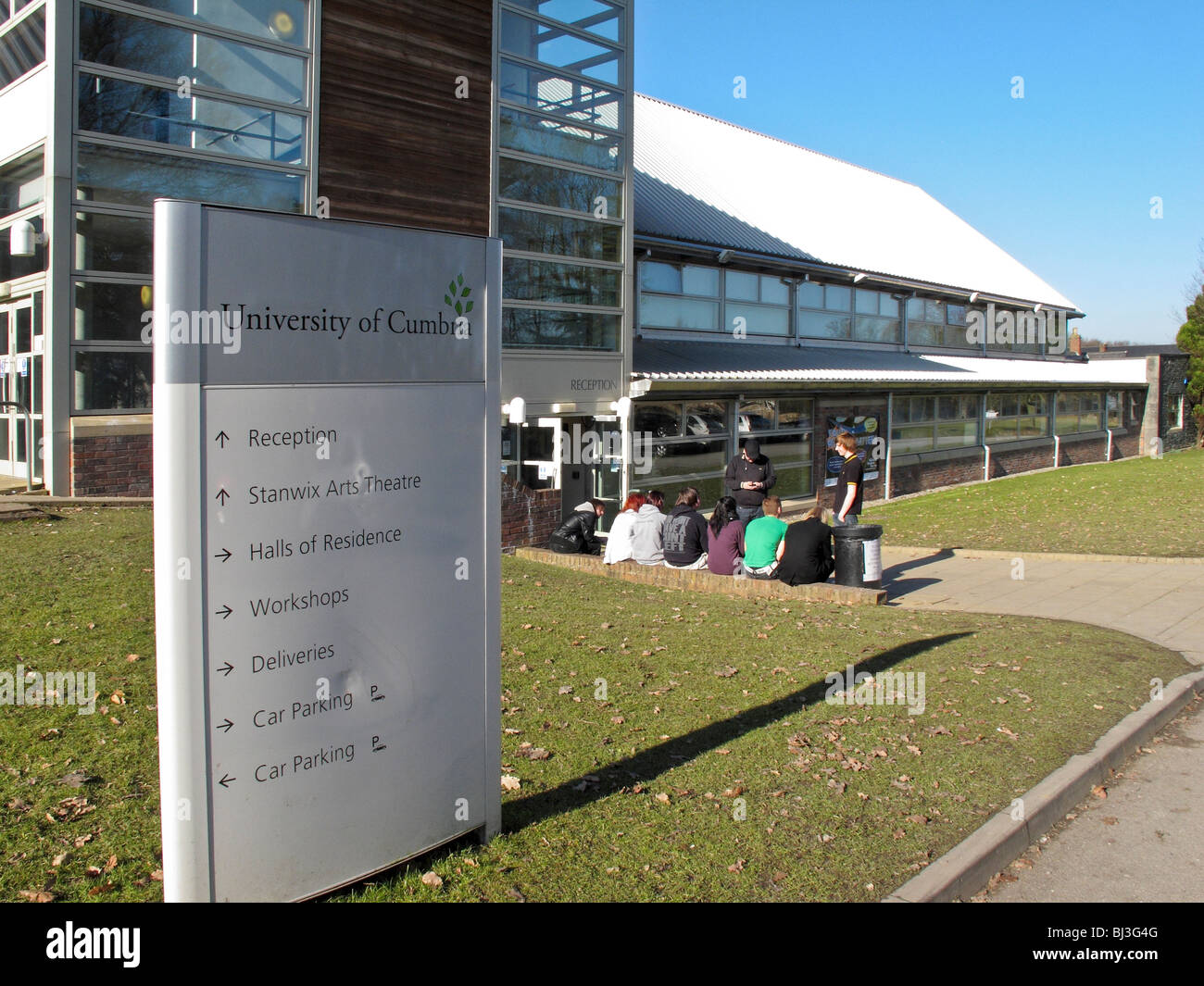 The University of Cumbria Brampton Road campus, Carlisle, Cumbria, UK Stock Photo