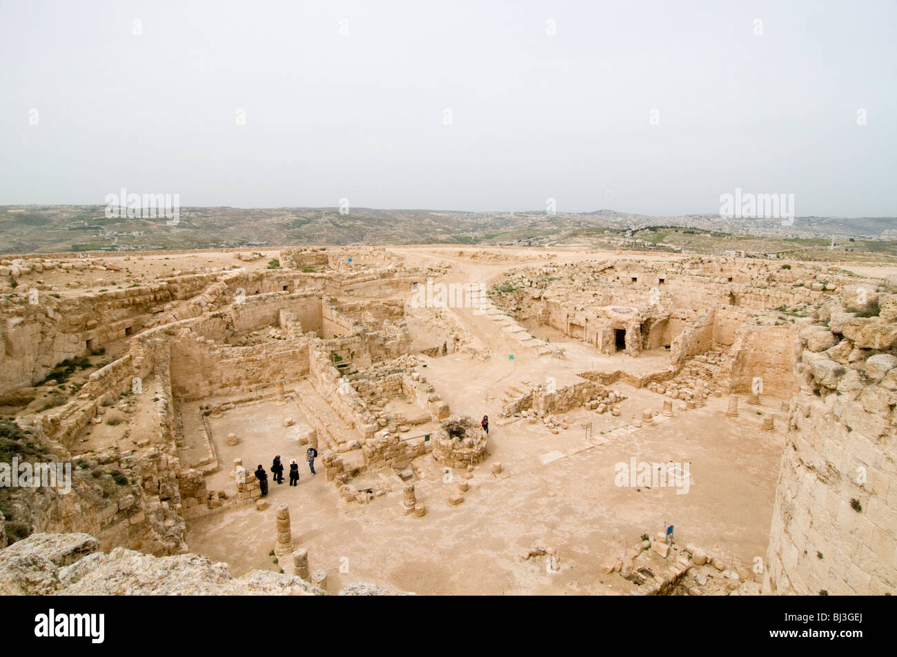 Israel, West Bank, Judaea, Herodion a castle fortress built by King Herod 20 B.C.E. Remains of the castle Stock Photo