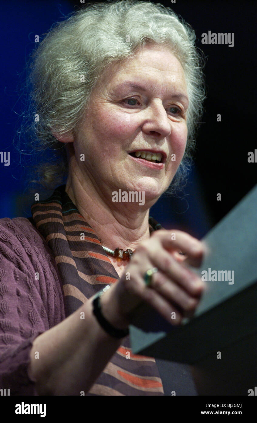 Dame Gillian Beer DBE, British literary critic pictured at Hay Festival 2002 Stock Photo