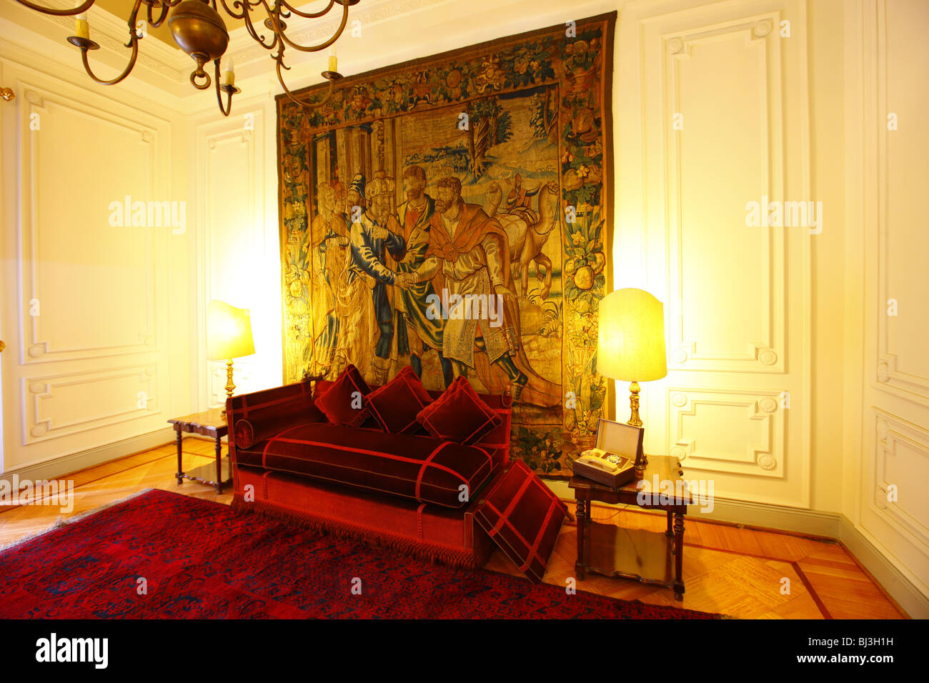 Reception room of Salvadore Allende, Santiago de Chile, Chile, South America Stock Photo