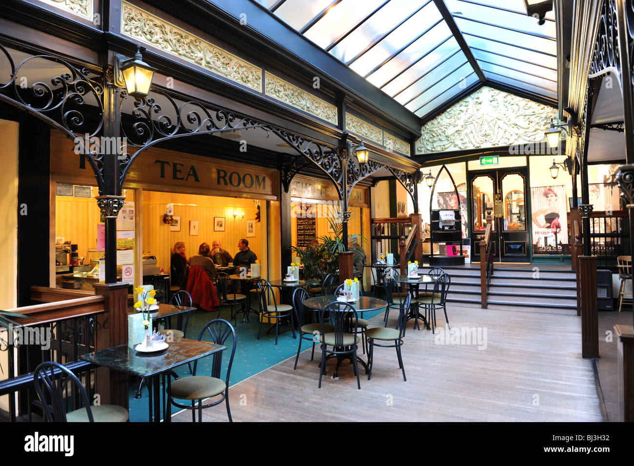 Westminster arcade victorian shops and tea room Harrogate North