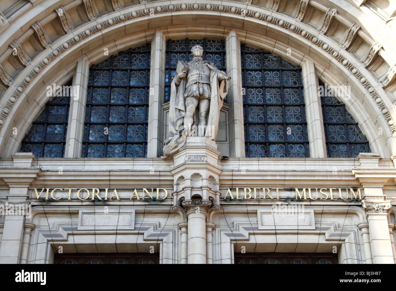 The entrance to the Victoria and Albert Museum, London Stock Photo