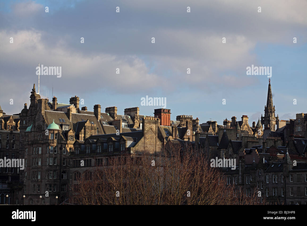 The Old Town of Edinburgh Stock Photo