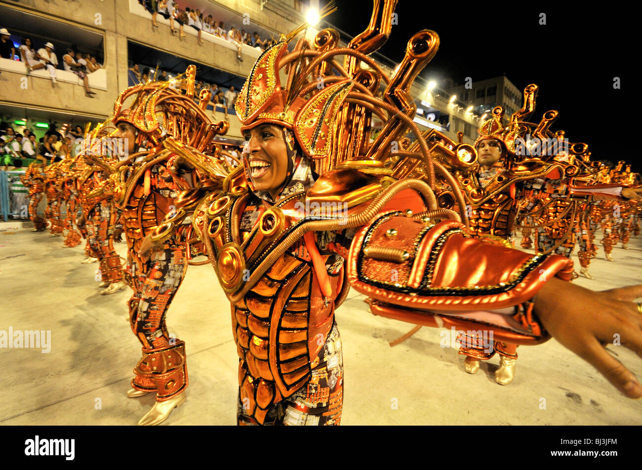 Samba school Portela, Carnaval 2010, Sambodromo, Rio de Janeiro, Brazil Stock Photo