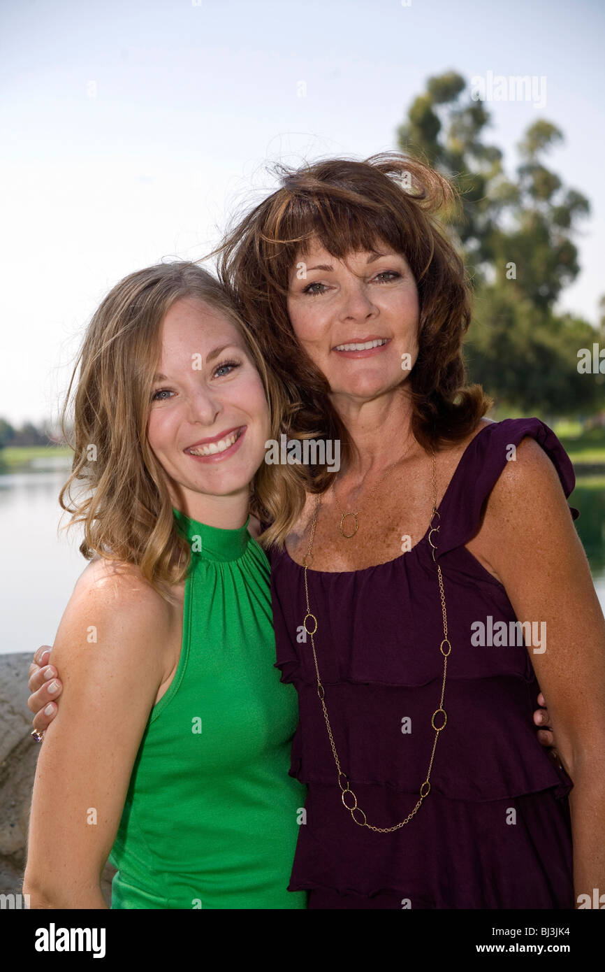 Mother with her adult daughter.  Series of 41. MR  © Myrleen Pearson Stock Photo