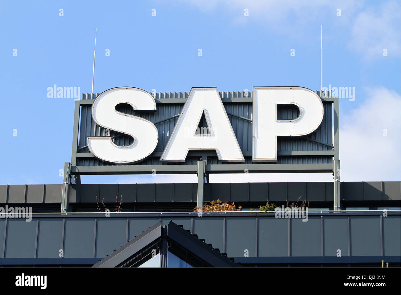 SAP headquarters, Walldorf, Germany. logo, sign, business