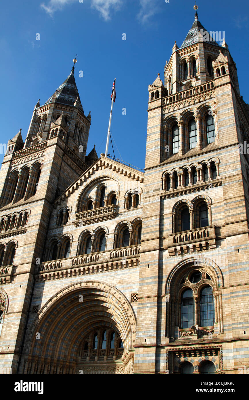 The entrance to the Natural History Museum, London Stock Photo
