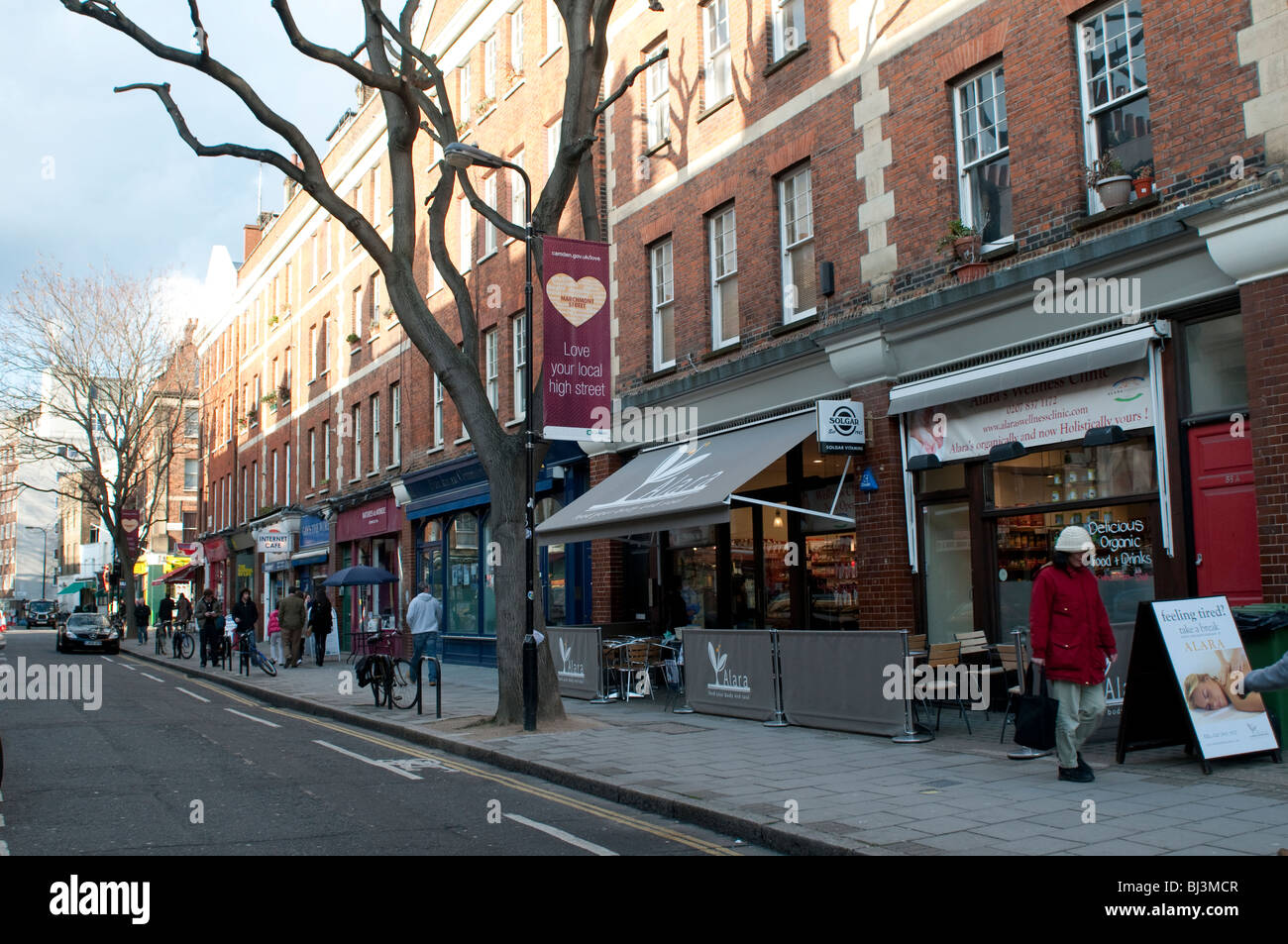 Marchmont Street, Bloomsbury, Camden, London, UK Stock Photo