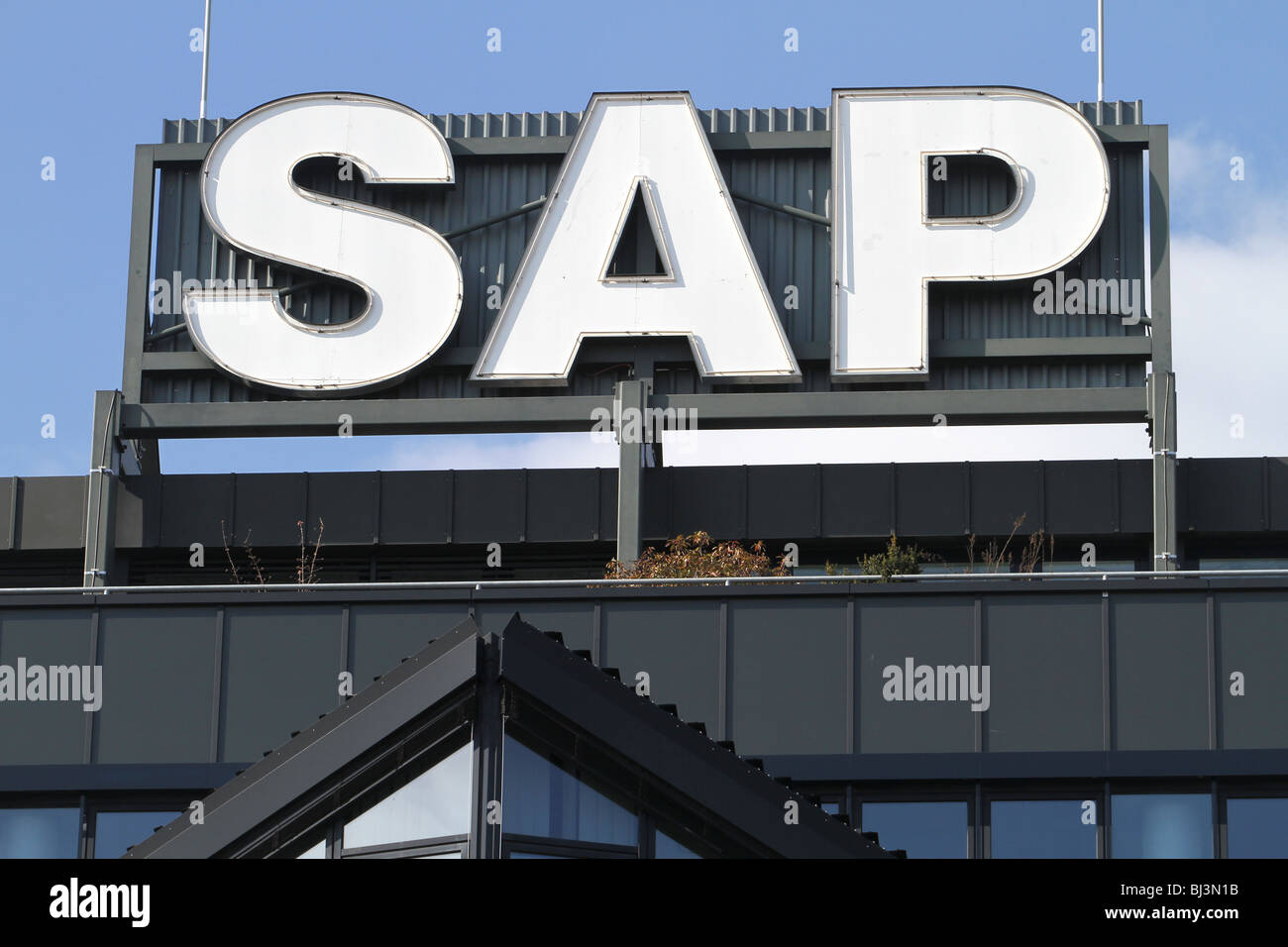 SAP headquarters, Walldorf, Germany. logo, sign, business