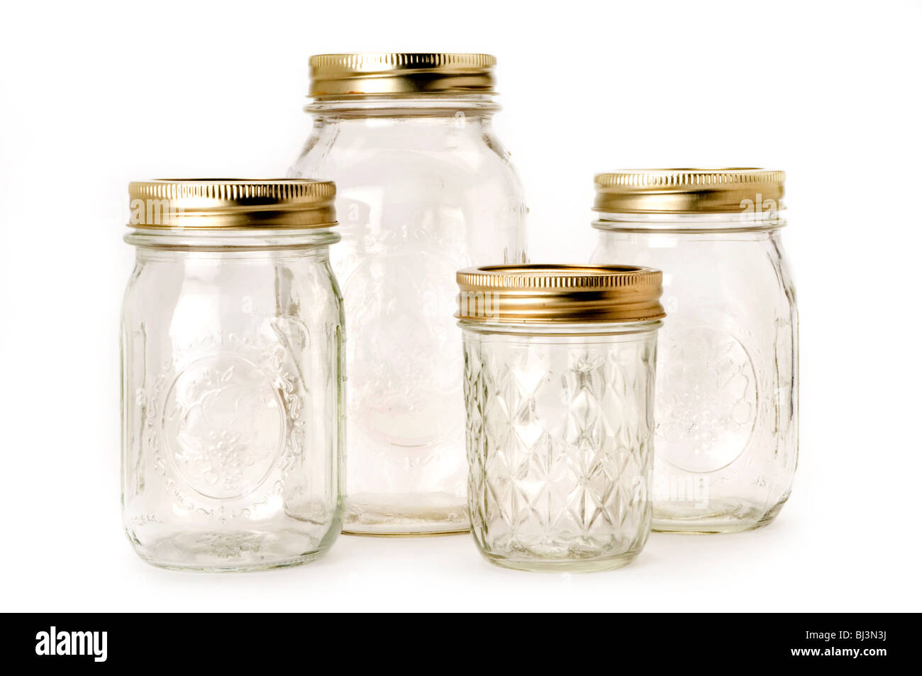 empty jars Stock Photo