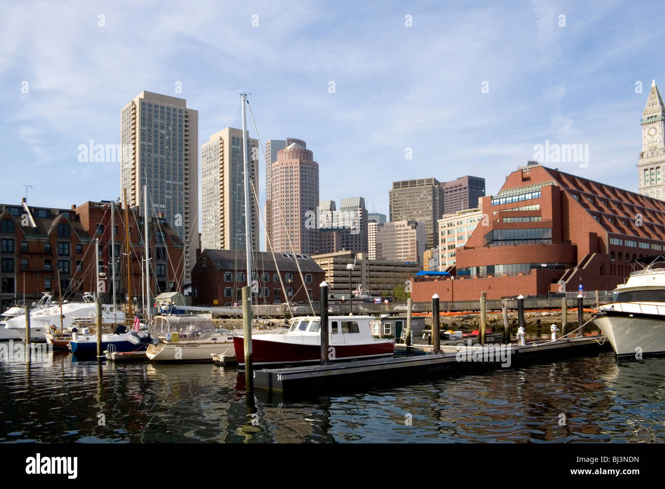 Boston Waterfront, Boston MA Stock Photo