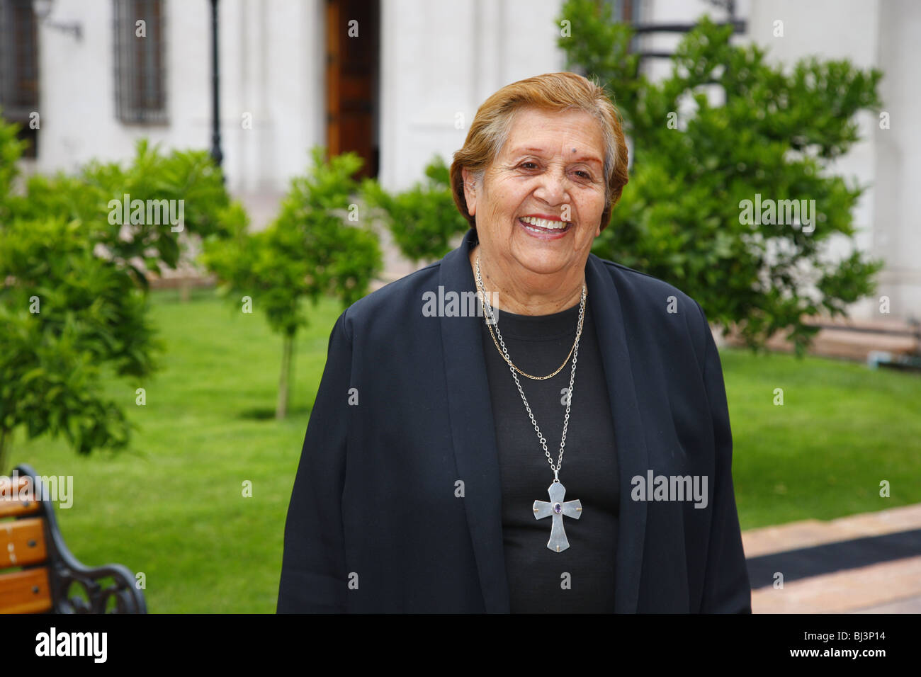 Juana Albornoz, chaplain at the Government Palace, Santiago de Chile, Chile, South America Stock Photo