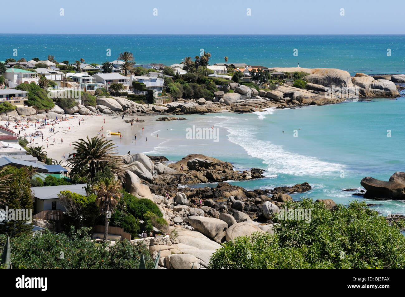 Houses on the beach in Clifton, Cape Town, Western Cape, South Africa