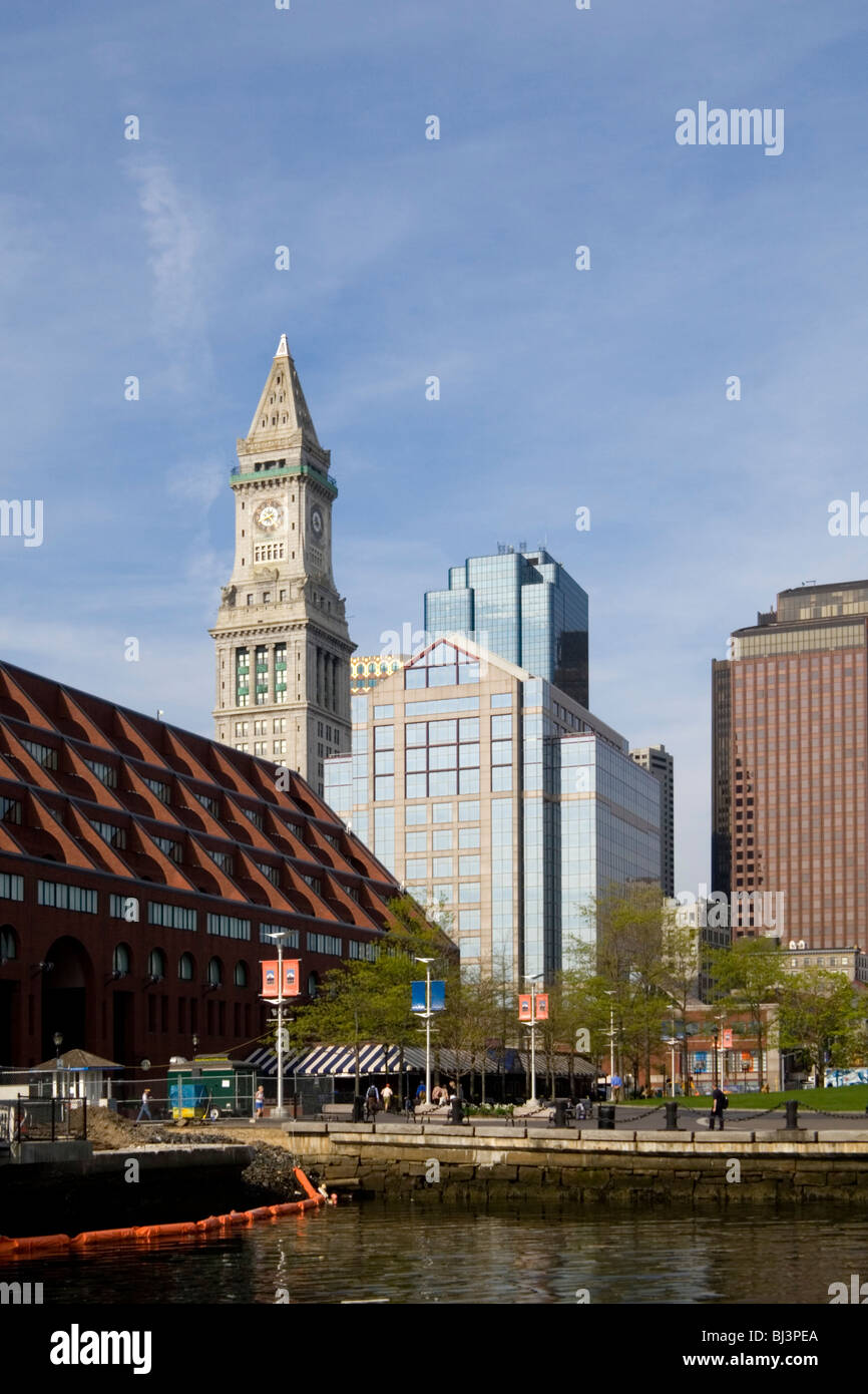 Boston Waterfront, Boston MA Stock Photo