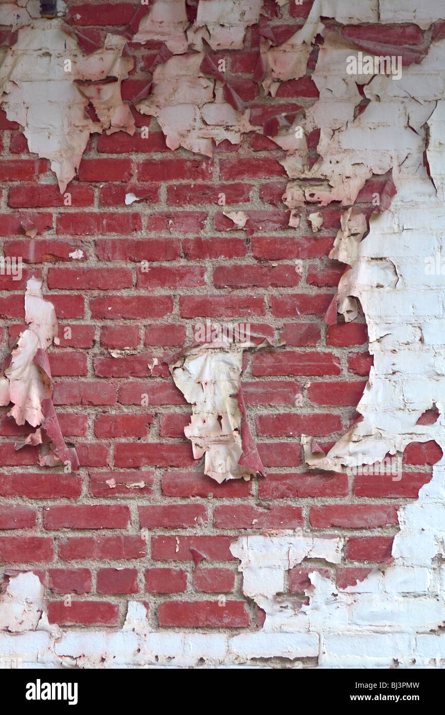 A Dilapidated Brick Wall Stock Photo Alamy