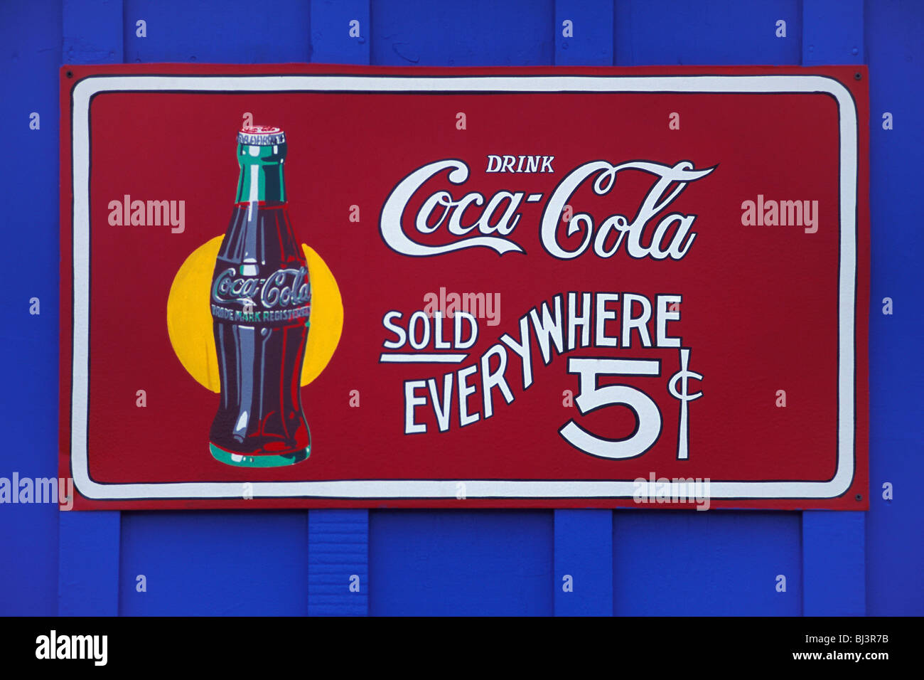 Coca-Cola Sign Pioneer Auto Show Murdo South Dakota Stock Photo