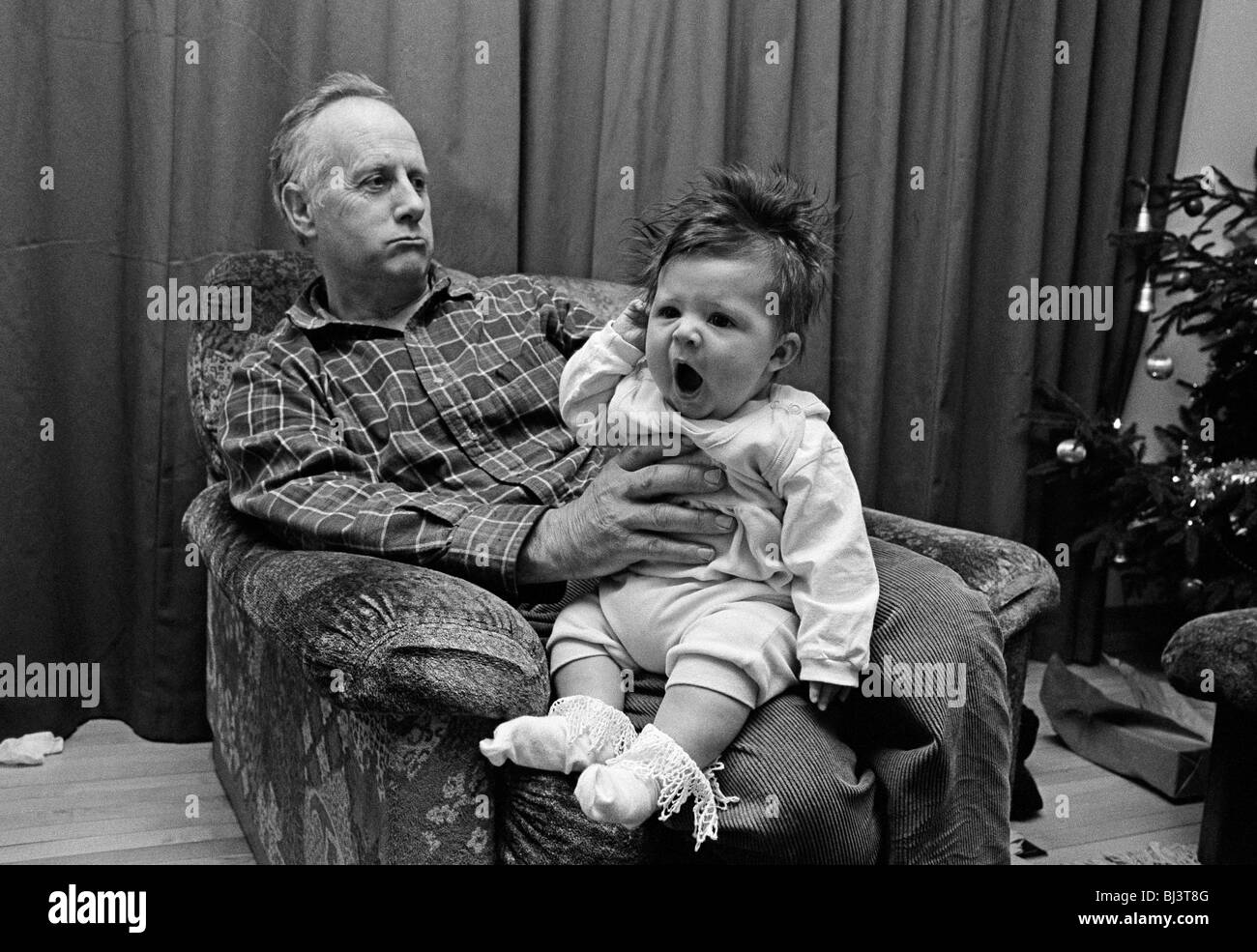 Granddaughter christmas Black and White Stock Photos & Images Alamy
