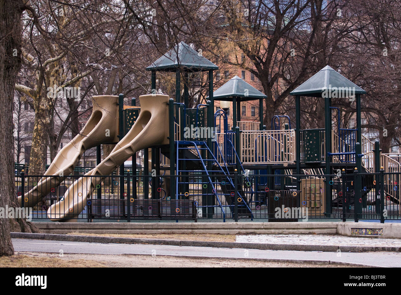 Tadpole Playground in the Boston Common, Boston, Massachusetts Stock