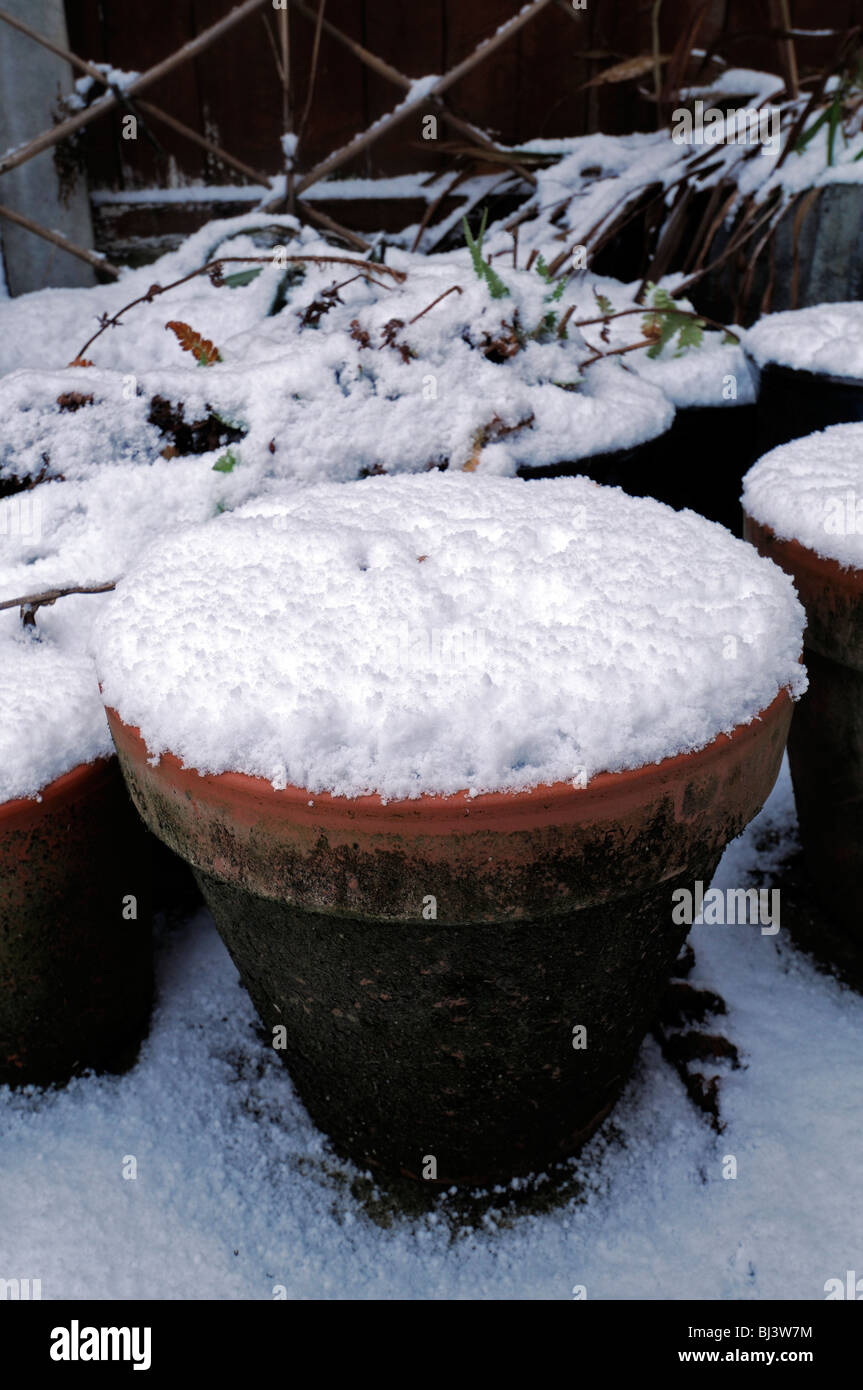 Frost garden pots hires stock photography and images Alamy
