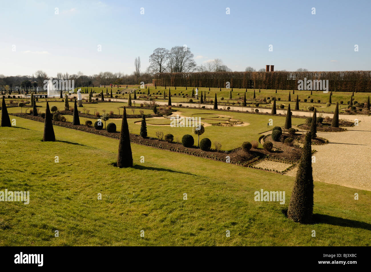 The Privy Garden at Hampton Court, London, UK Stock Photo