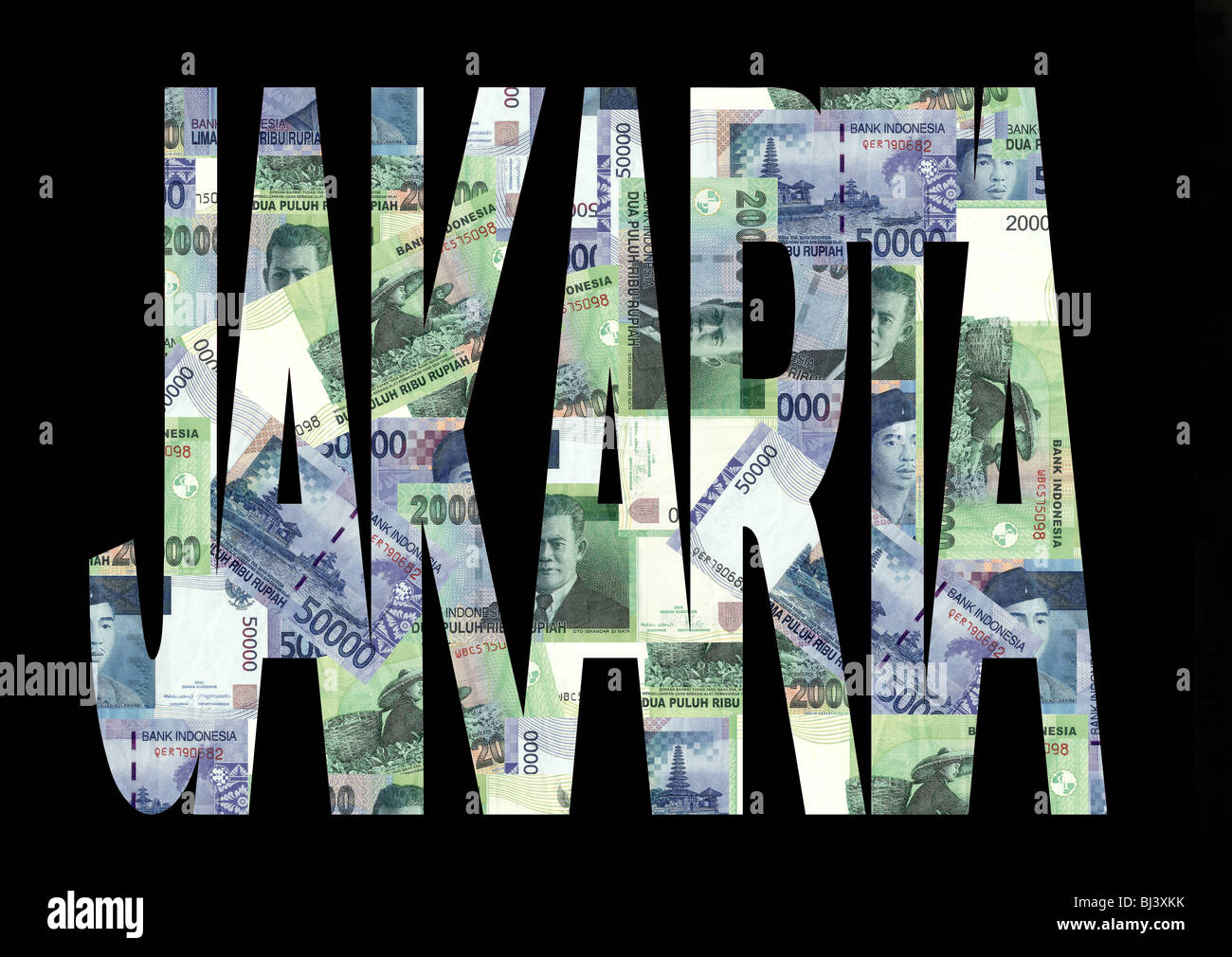 Download Jakarta Text With Collage Of Colourful Indonesian Currency Stock Photo Alamy Yellowimages Mockups