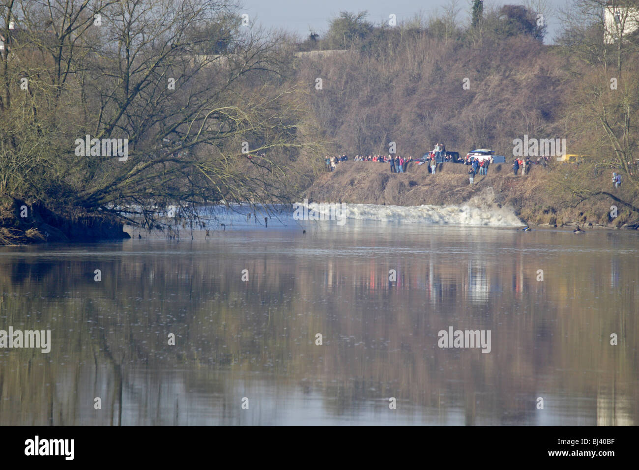 Severn Bore at Minsterworth Gloucestershire Stock Photo