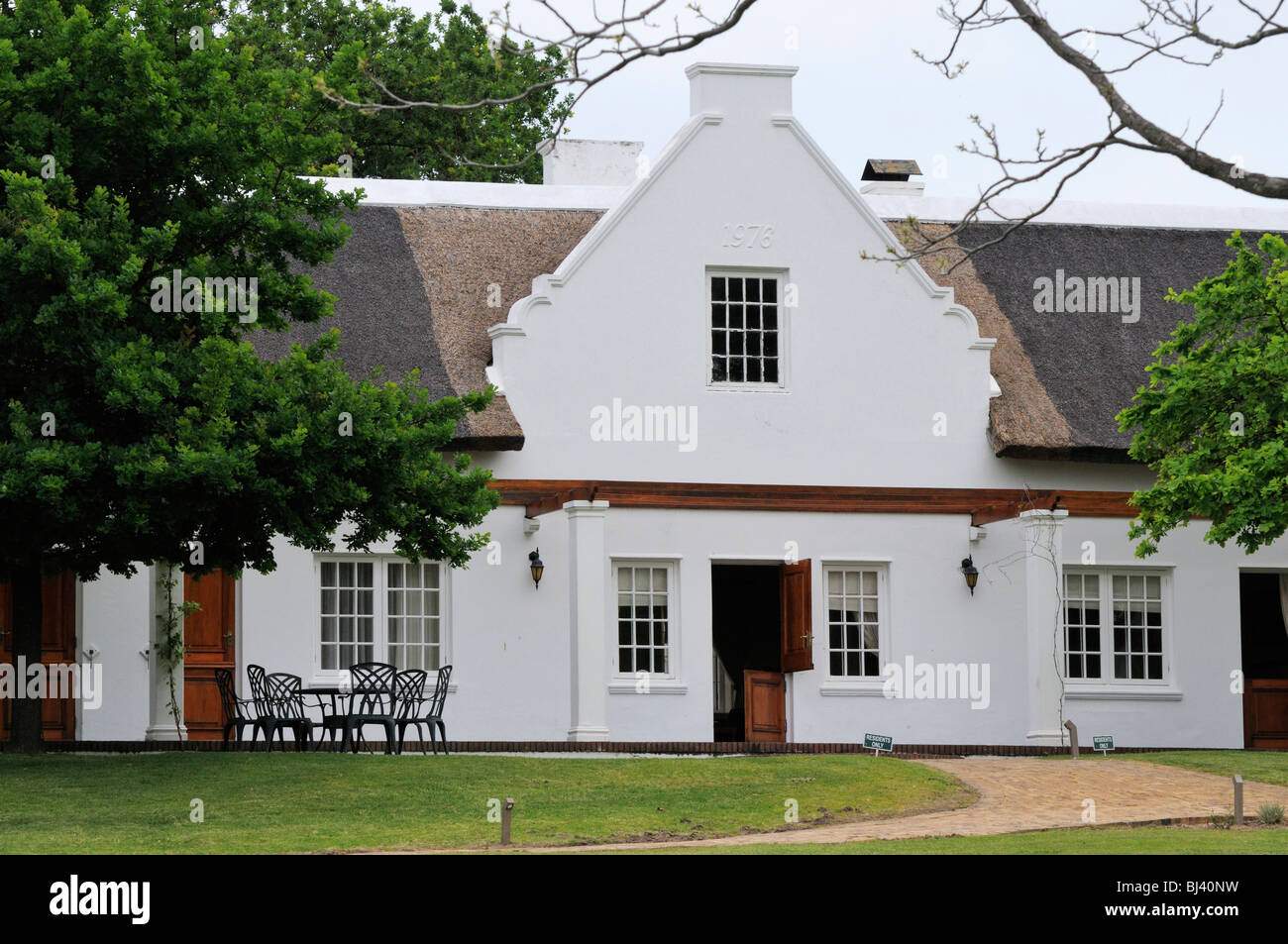 House Cape Dutch Style Laborie Wine Estate Paarl Cape Province South Africa Africa Stock Photo Alamy