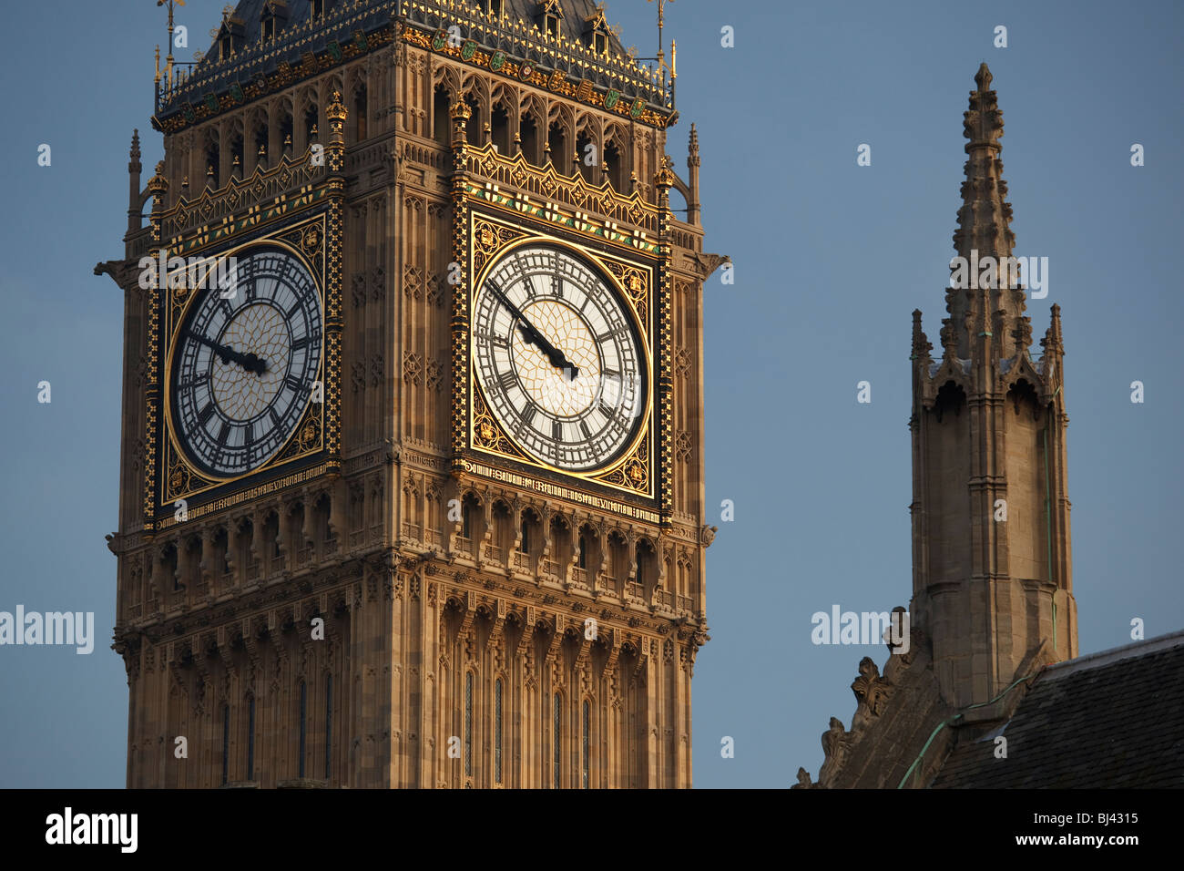 Big Ben clock tower of Palace of Westminster Stock Photo Alamy