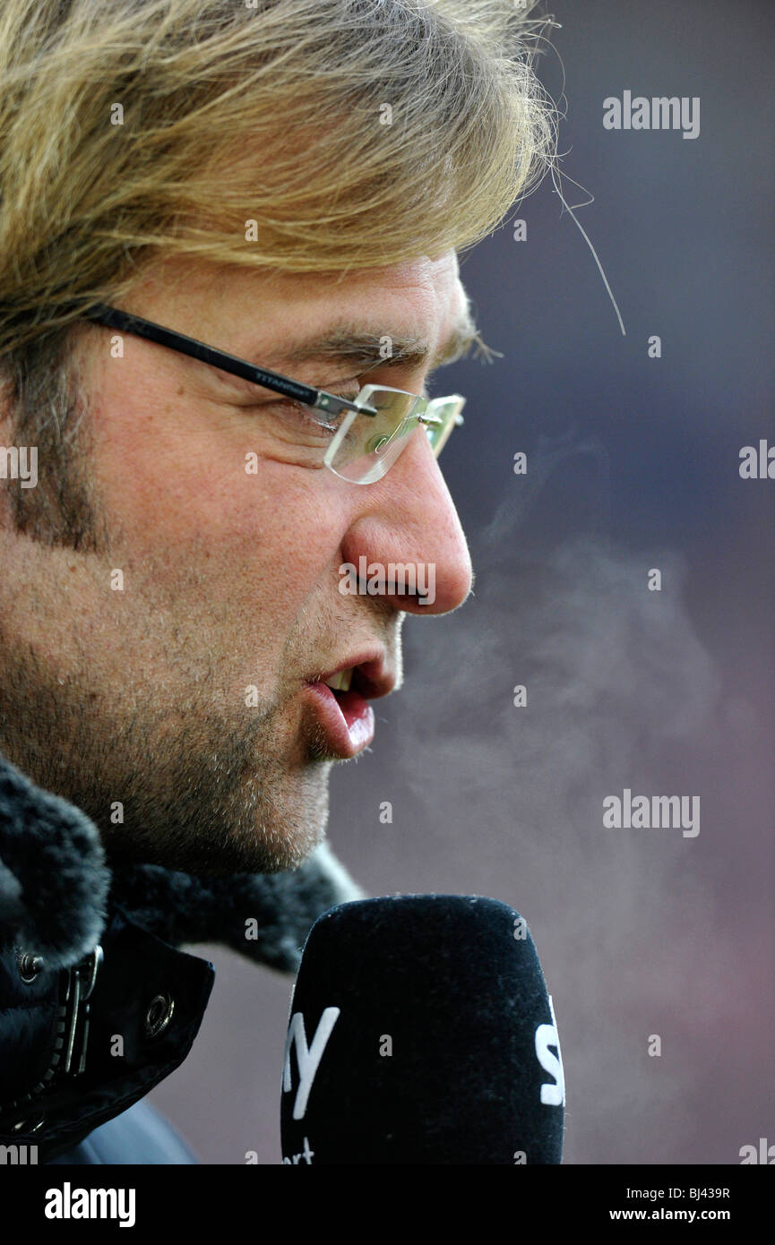 Coach Juergen Klopp, Borussia Dortmund football club Stock Photo