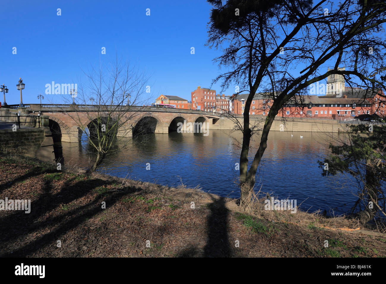 the river severn worcester Stock Photo Alamy