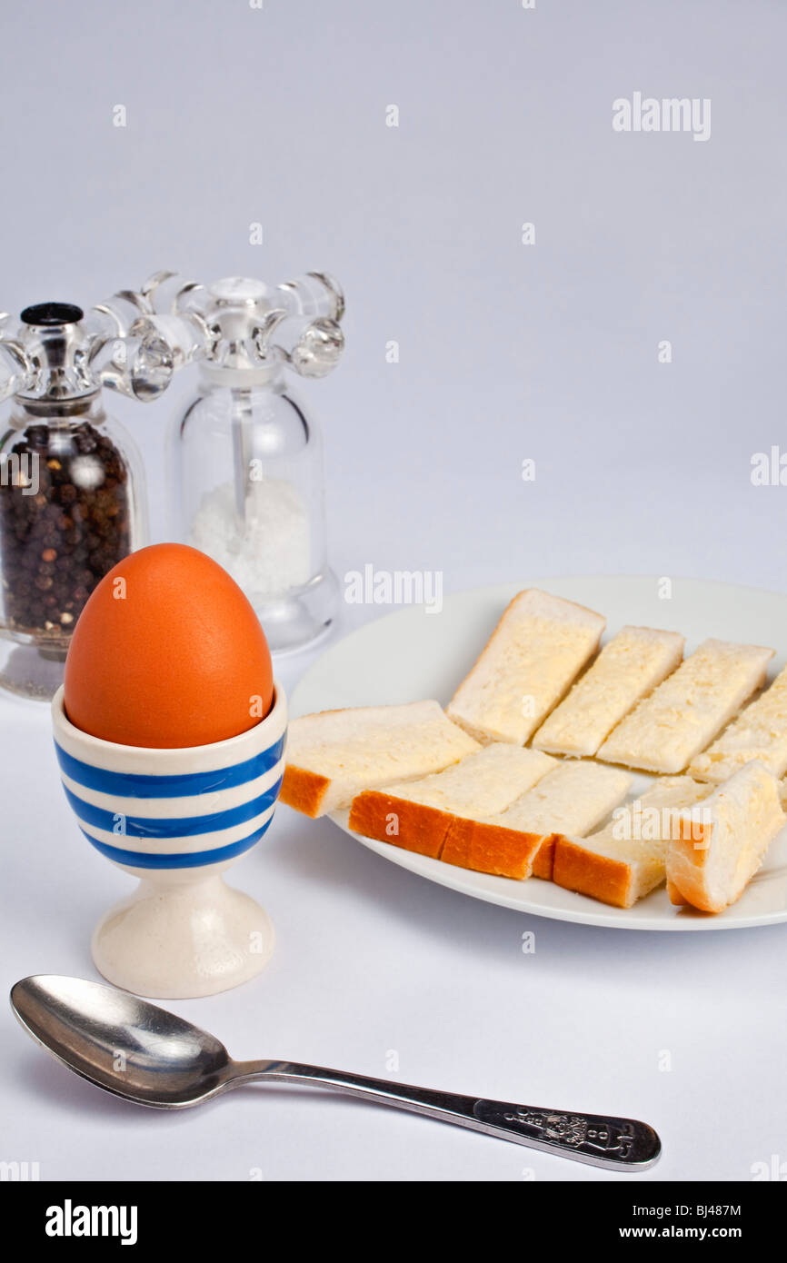 a boiled egg breakfast Stock Photo - Alamy