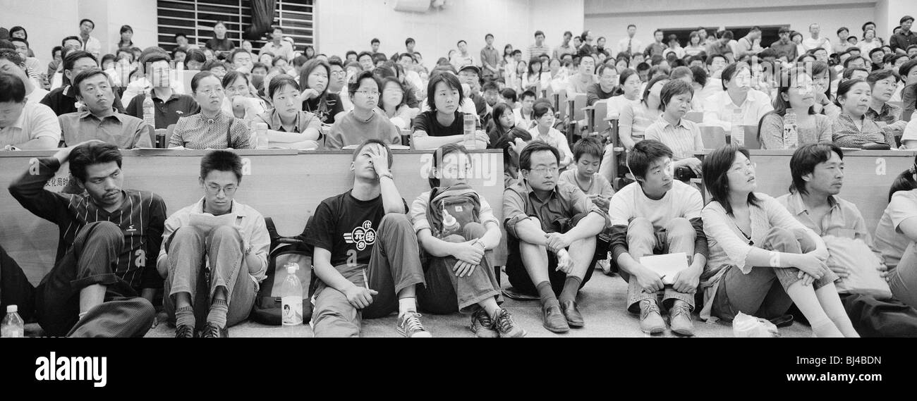 Lecture in Peking University. Stock Photo