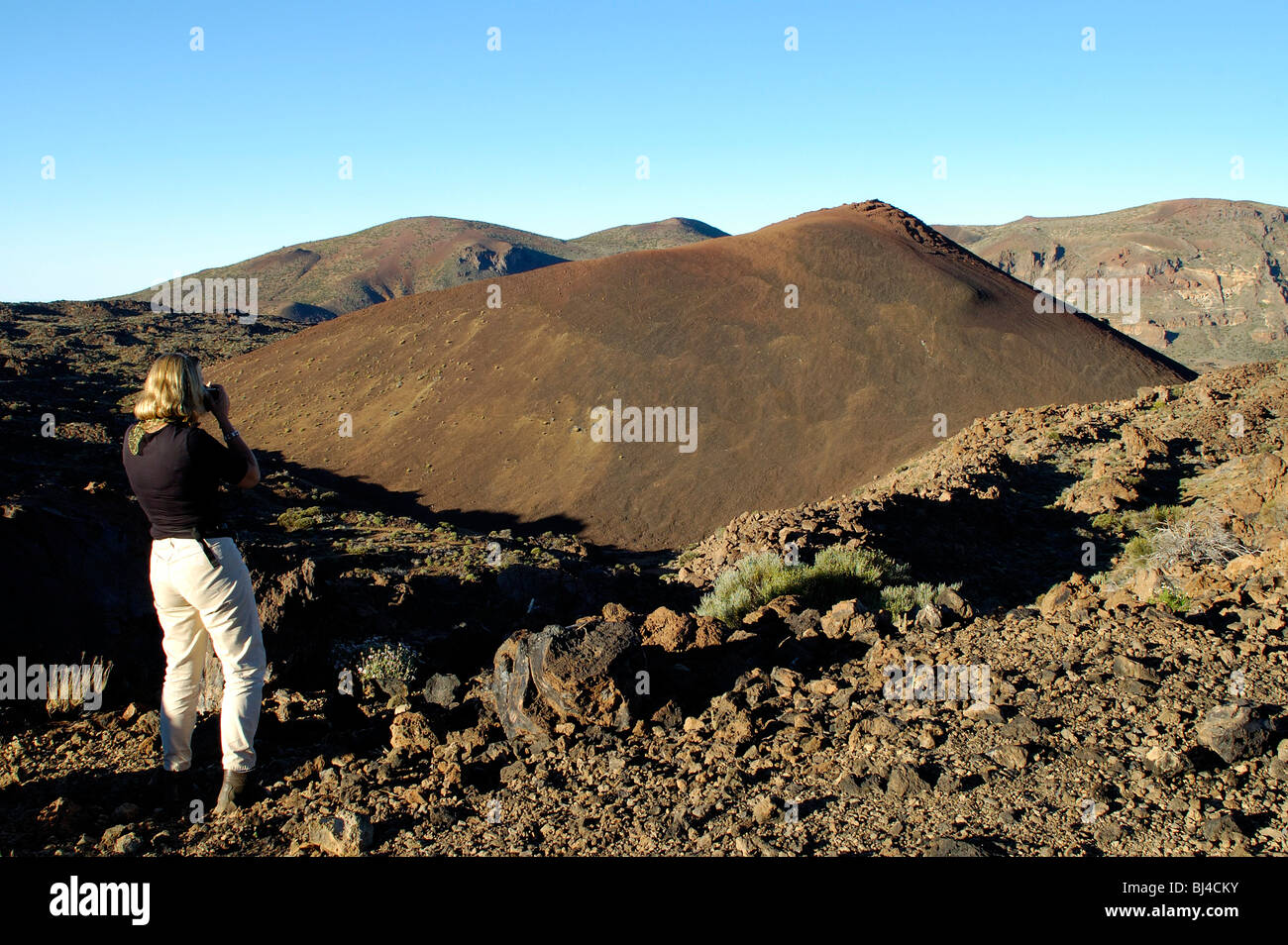 Spain, Canary Islands, Tenerife Teide National Park, volcano landscape Stock Photo