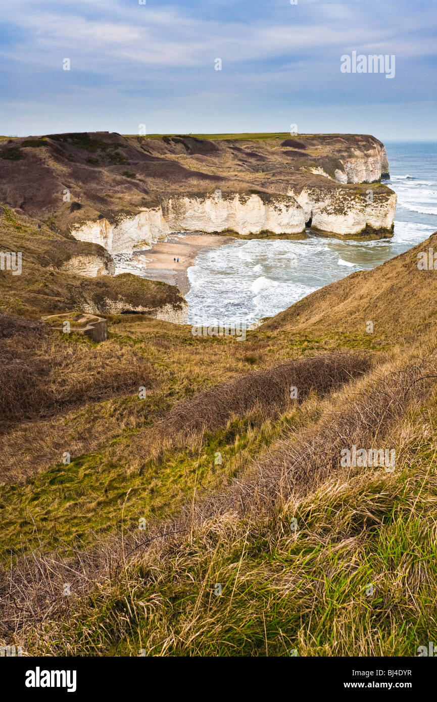 Flamborough Head, Holderness coastline, East Yorkshire UK Stock Photo