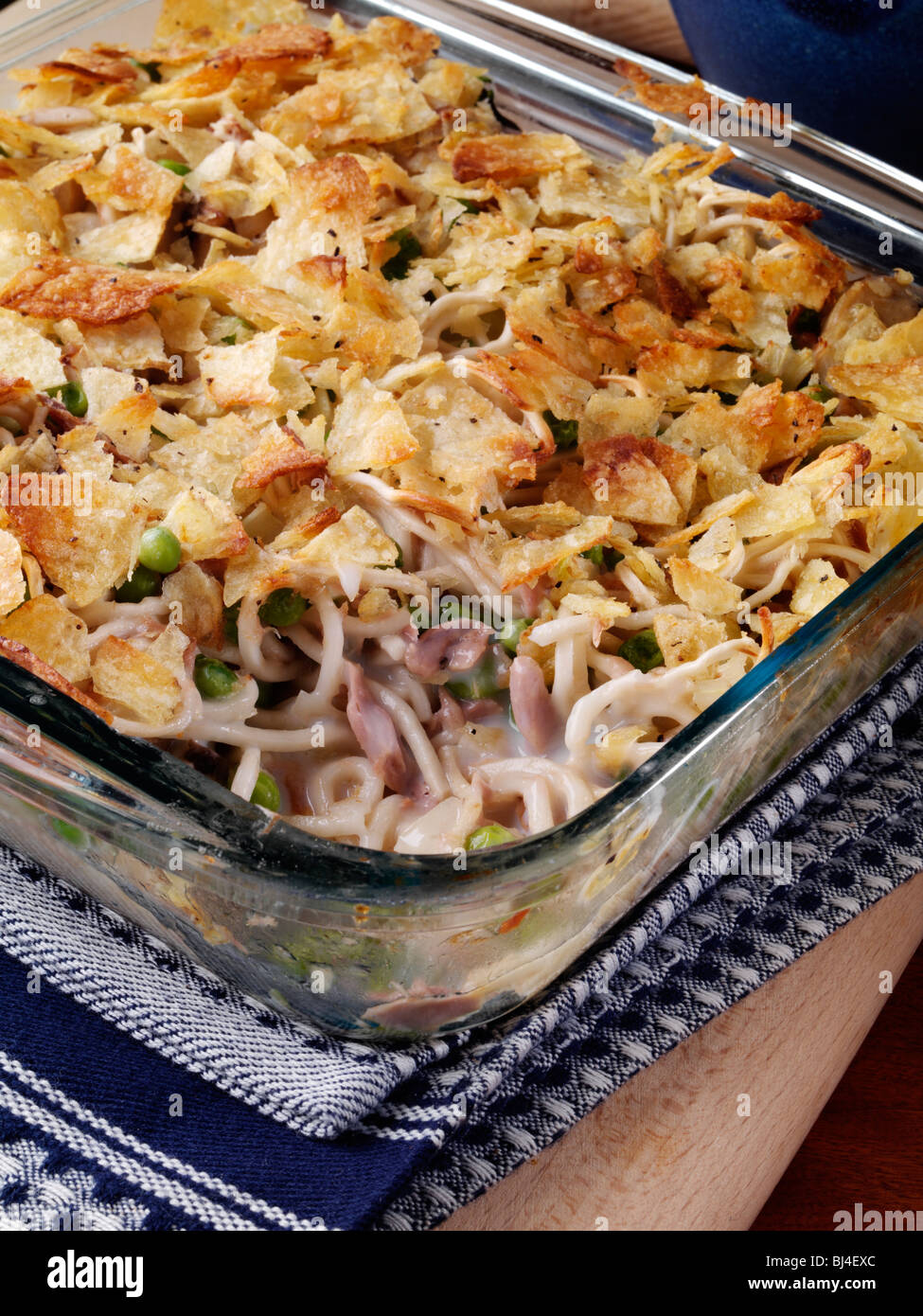 Tuna noodle casserole bake Stock Photo Alamy