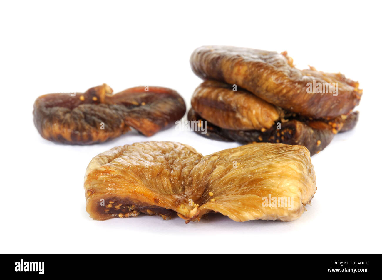 Dried figs, Common fig (Ficus carica) Stock Photo