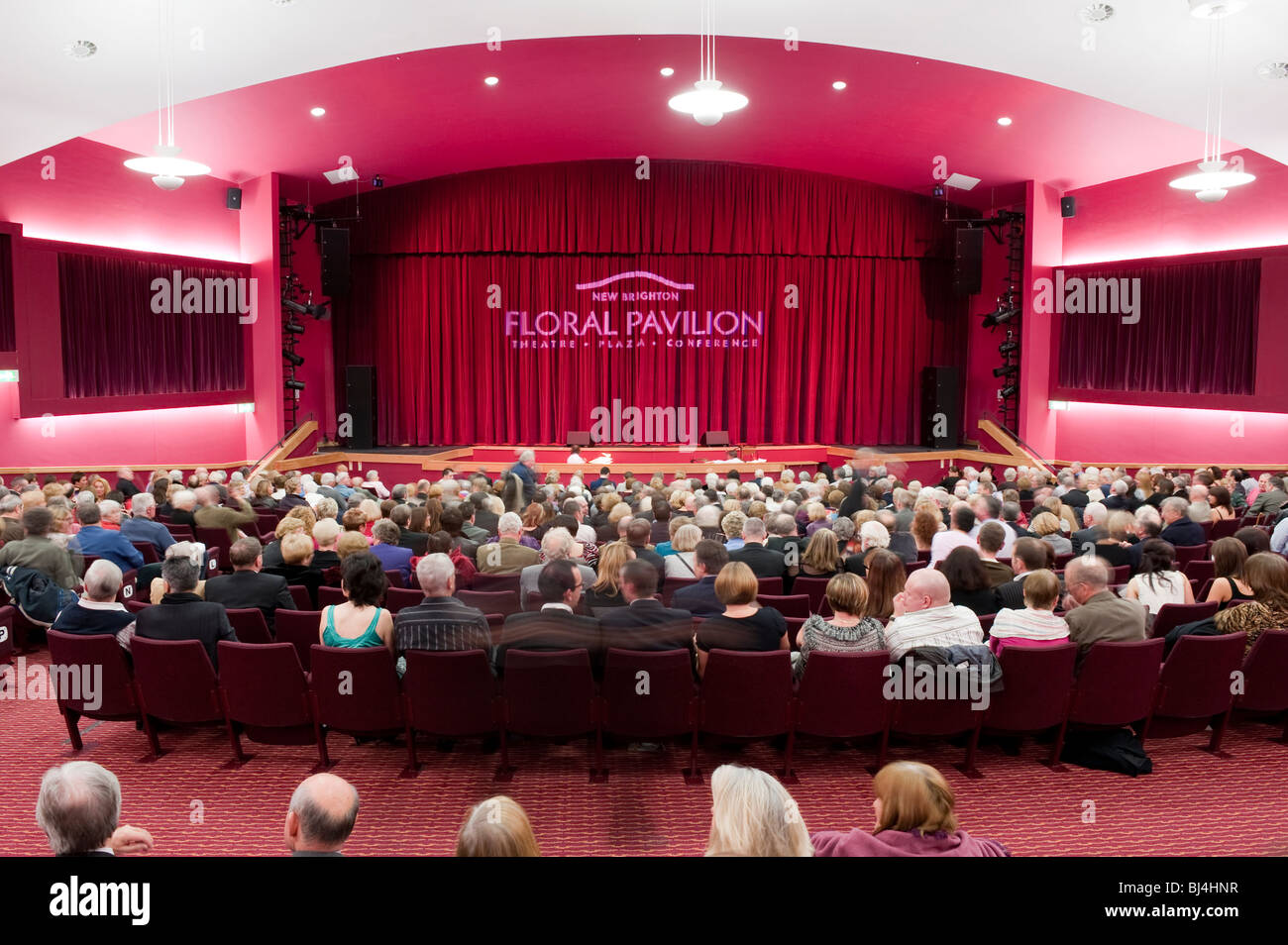 Floral Pavilion theatre auditorium with audience Stock Photo