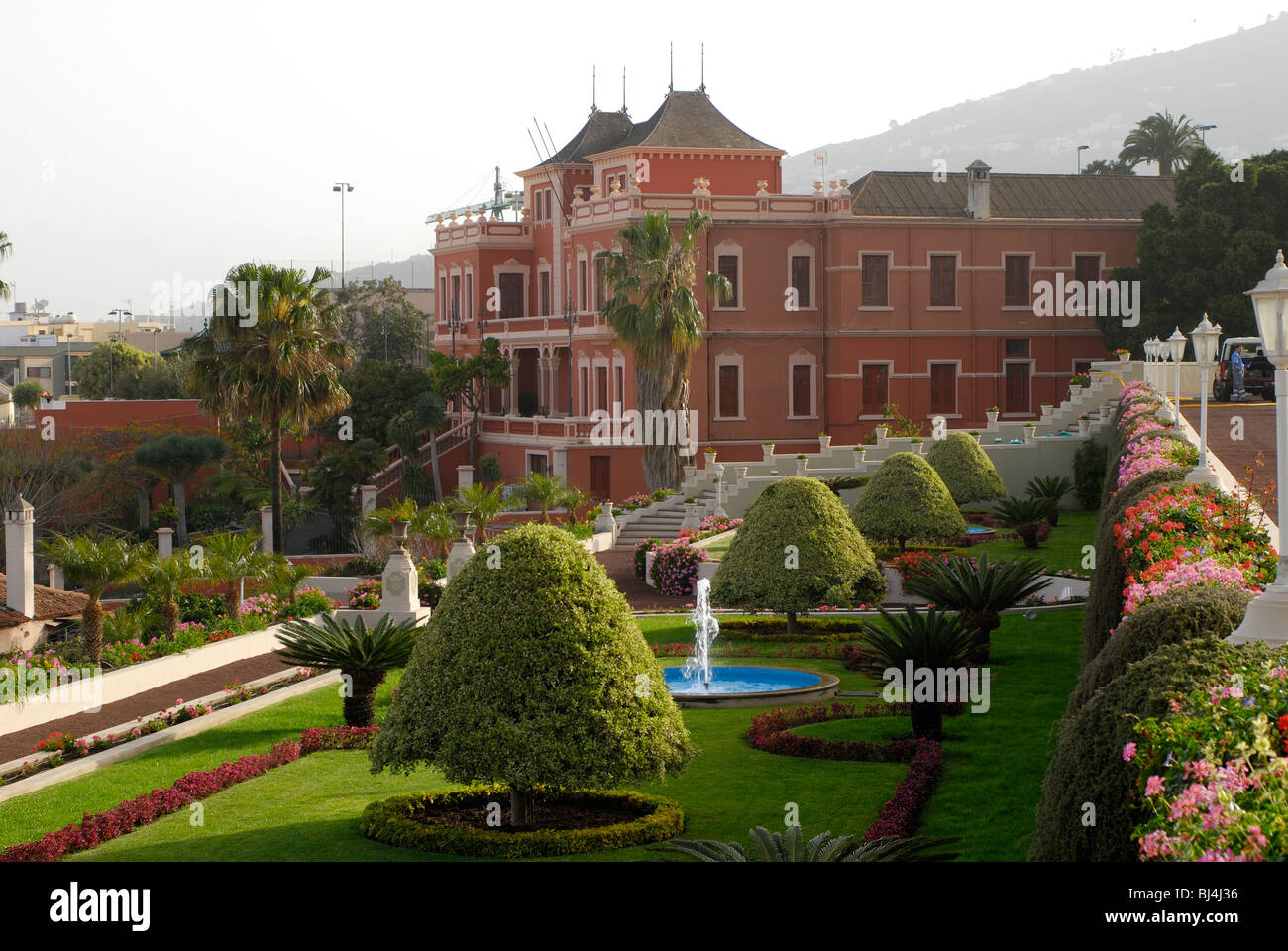 Spain, Canary Islands, Tenerife La Orotava, Liceo de Taoro, gardens Jardin Marquesado de Quinta Stock Photo