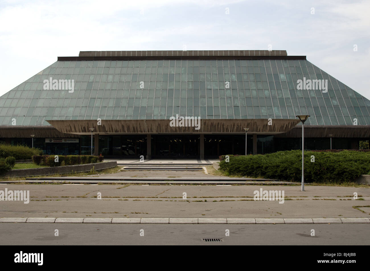Building Sava Centar, International Congress Center and cultural activities. Belgrade. Republic of Serbia. Stock Photo