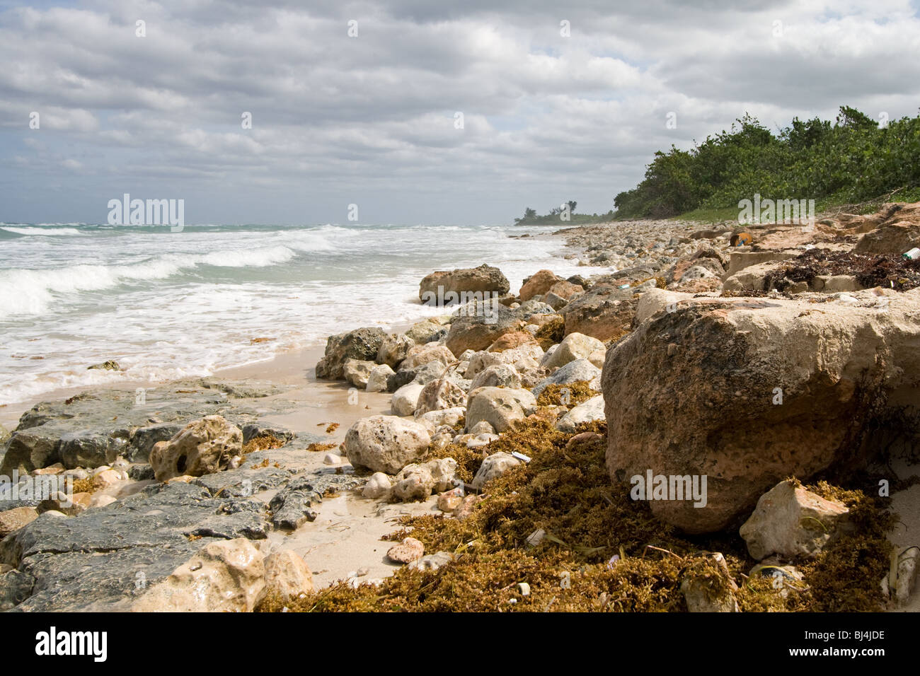 Jibacoa beach,‎ Cuba Stock Photo
