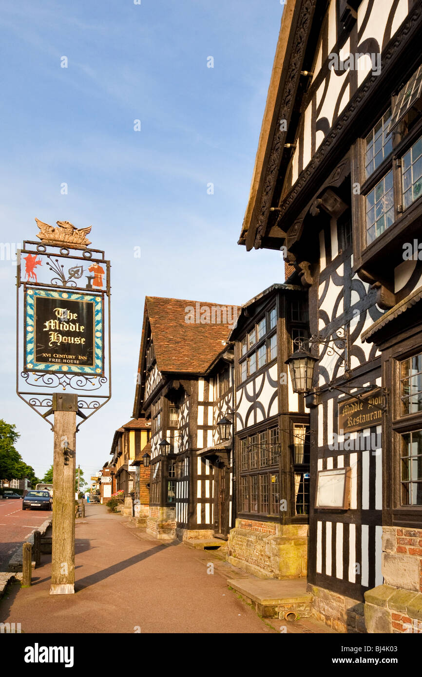 Pub 16th Century Inn, The Middle House in Mayfield East Sussex Stock