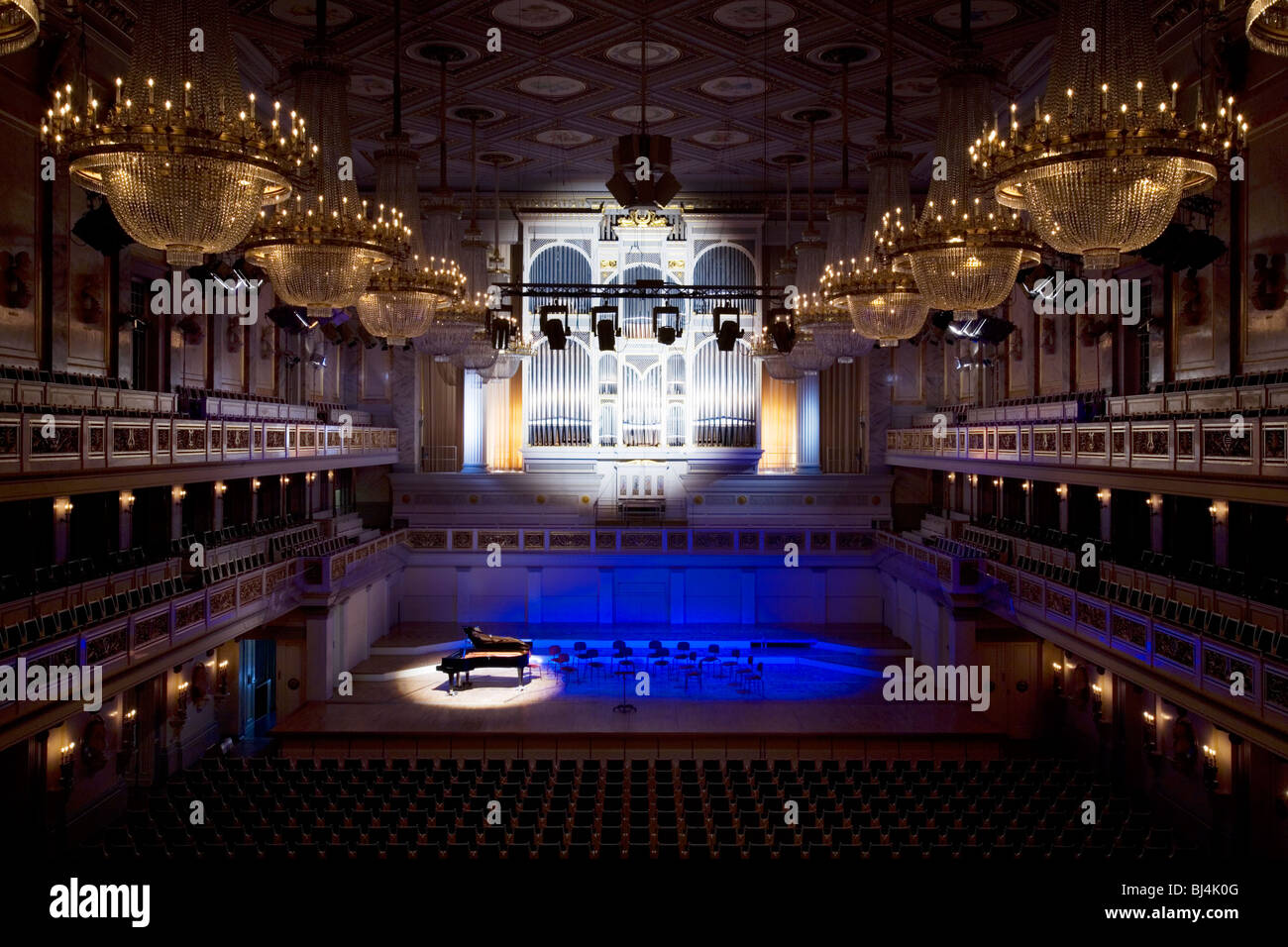 Grand Piano At The Main Hall In The Konzerthaus Berlin Germany